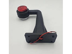 Ліхтар габаритний двоколірний 20 см під кутом 90˚ (лампочка)