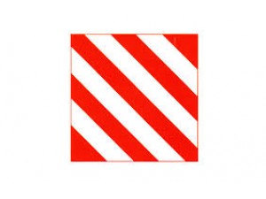 Табличка металева світловідбивна негабаритний вантаж 400х400 мм (1шт)