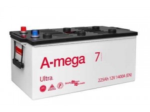 Акумулятор 225 AMEGA (Ultra) пуск 1400