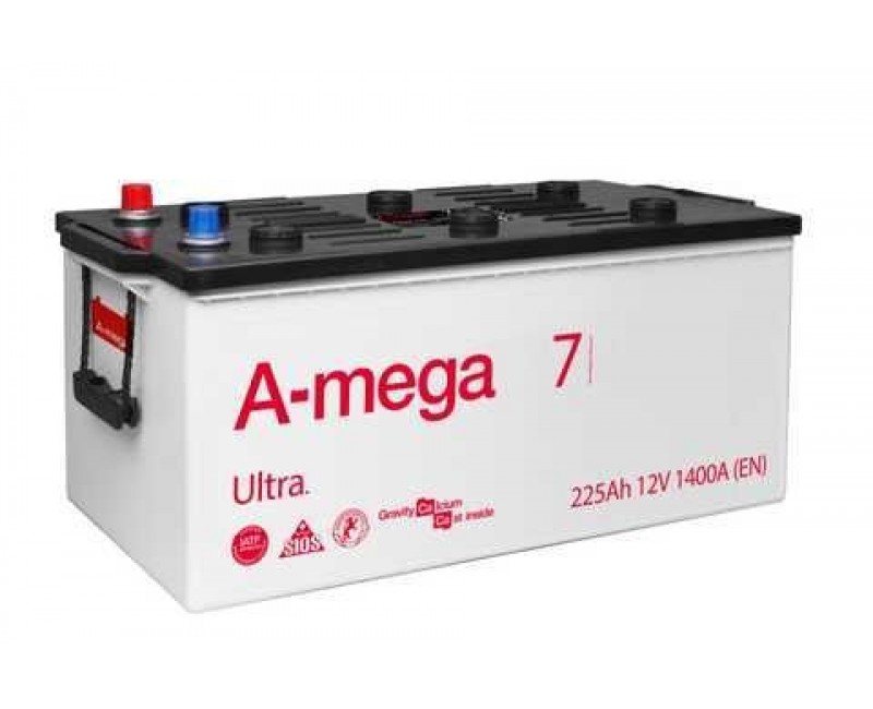 Акумулятор 225 AMEGA (Ultra) пуск 1400