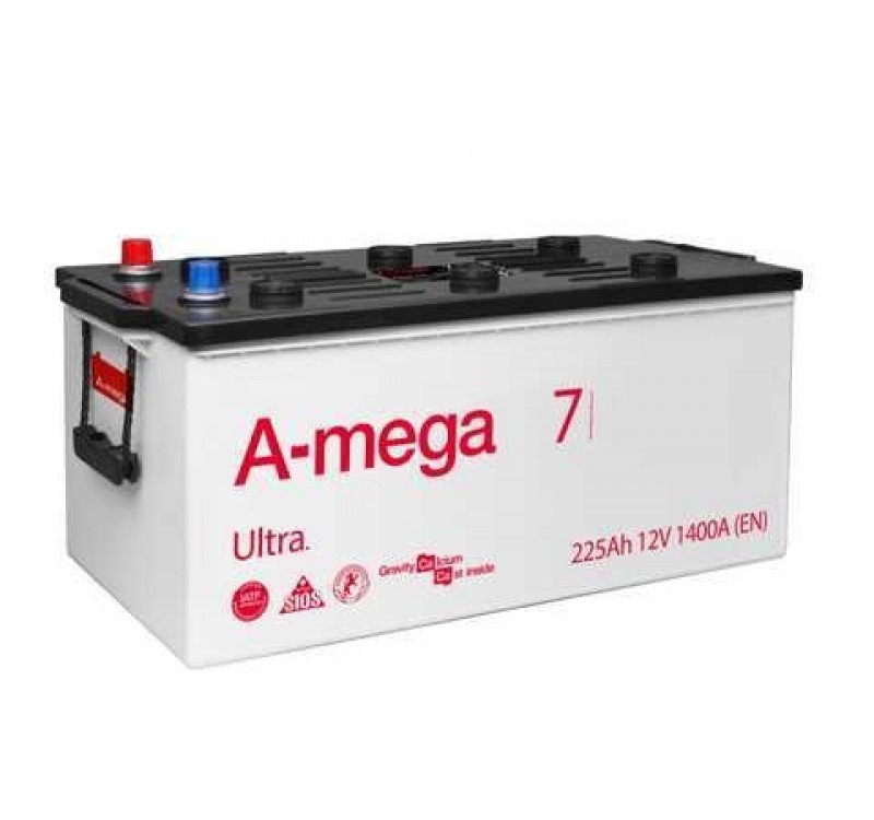 Аккумулятор 225  AMEGA (Ultra) пуск 1400