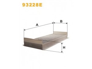 Фільтр салону. (вир-во WIX-Filtron) 93228E/1133A