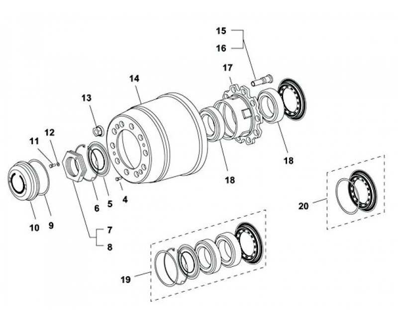 Ступиця SMB 17.5 тип С3 (311х203) 10 шпильок