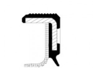 Сальник коленчатого вала,перёд 100x124x12 DAF XF95,CF85 XF (пр-во Corteco)