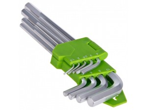 Набір ключів шестигранних зігнутих (к-т з 9шт) 1,5-мм (пр-во Alloid)