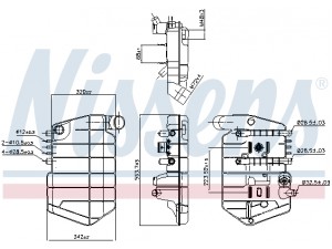 Розширювальний бачок DAF XF 95 02-(вир-во Nissens)