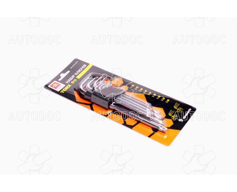 Набор ключей TORX 9 пр., Т10-50, L = 180 мм <ДК>