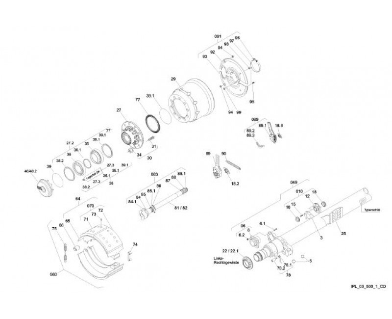 Ступиця SAF S9-4218 3307304302 (Bodex) 3307304301, 01307304311, 3307304302, 3307304352