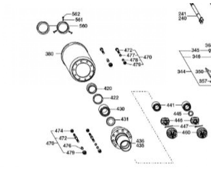 Ступиця BPW ECO 17,5 барабан (6 шпильок під гайку) підшипник 50/80