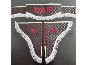 Штора на лобове набір еко шкіра чорна DAF