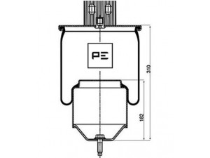 Пневморесора зі стаканом (сталь) (вир-во Sampa)