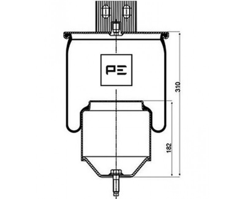 Пневморесора зі стаканом (сталь) (вир-во Sampa)