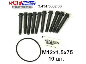 Болт М12*1,5*75 (компл. з 10 шт. на колесо) Integral (вир-во SAF)