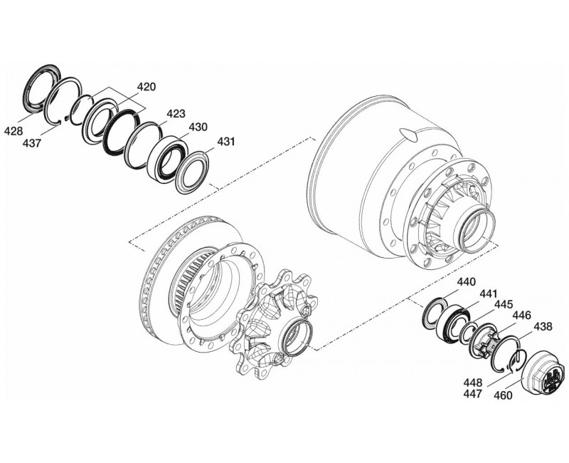 Ступиця BPW ECO (шпилька) 03.272.30.97.0