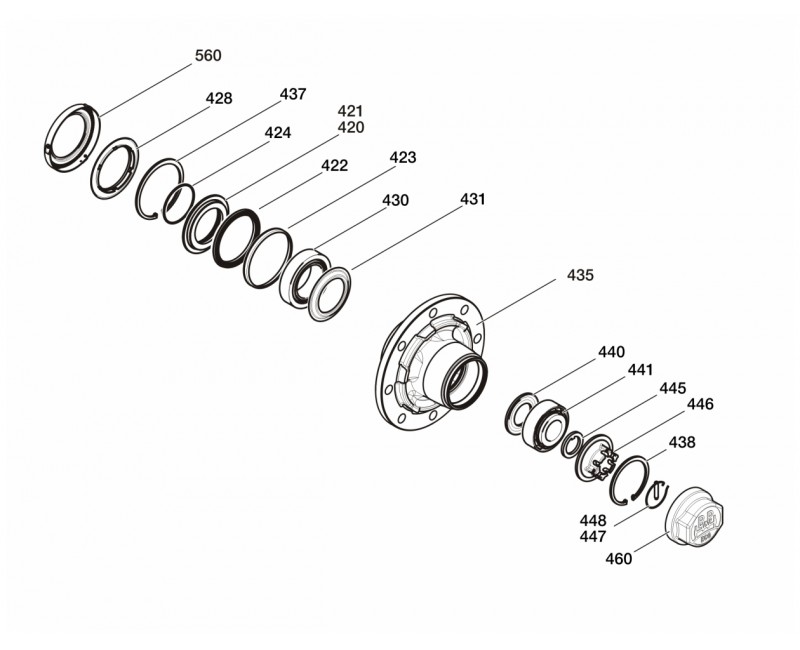 Ступиця BPW ECO дискова 8 шпильок