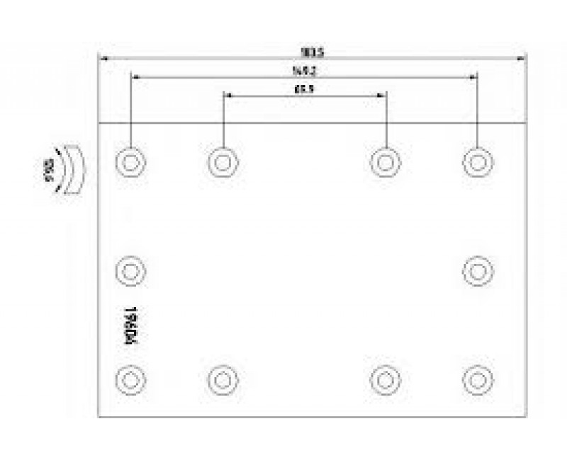 Накладка гальм. (компл. на вісь) станд. FRUEHAUF,ROR 311ММ,158х126x191 (вир-во Jurid)