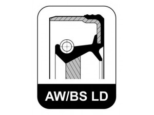 Сальник колінчастого вала (задній) 154х180х15 DAF DK1160/WS/XF (вир-во Elring)