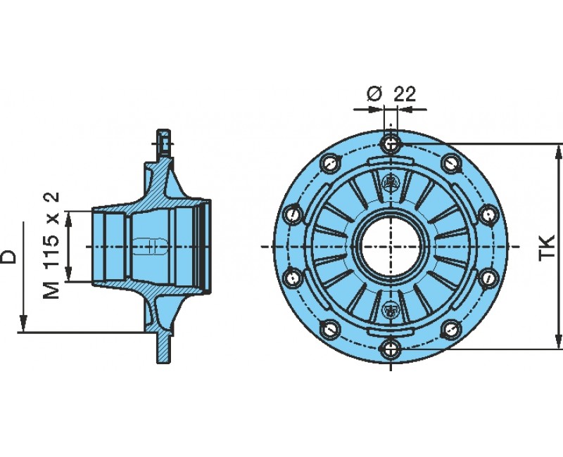 Ступиця BPW ECO (гайка) 03.272.30.41.0, 03.272.30.87.0