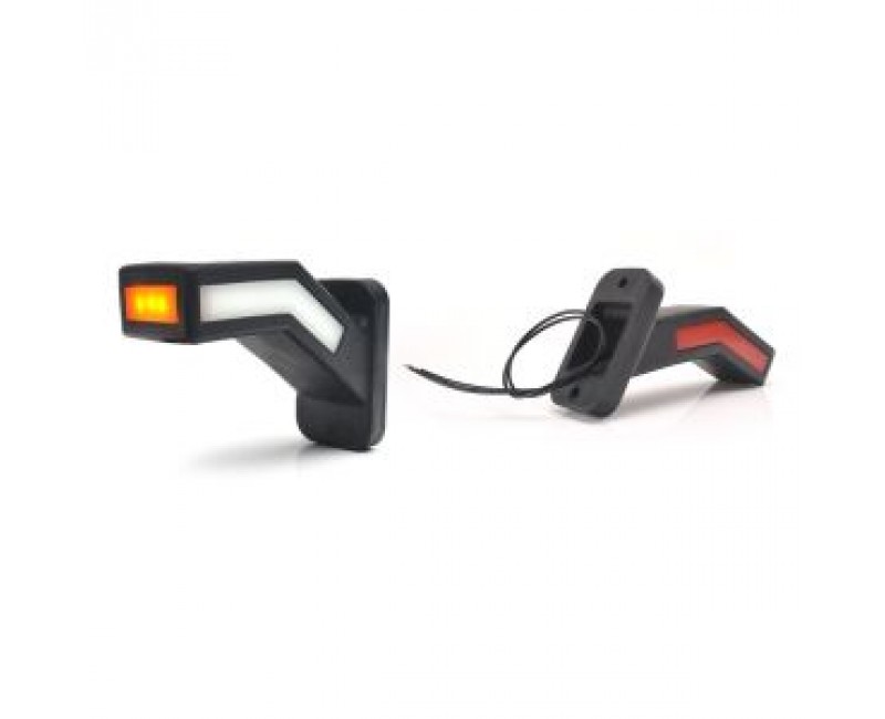 Ліхтар габаритний ріг, LED триколірний 15 см, покажчик повороту, що біжить (LB)