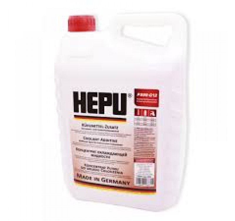 Антифриз HEPU RED G12 (-80C) (Канистра 5л) Антифриз HEPU RED G12 (-80C) (Канистра 5л)