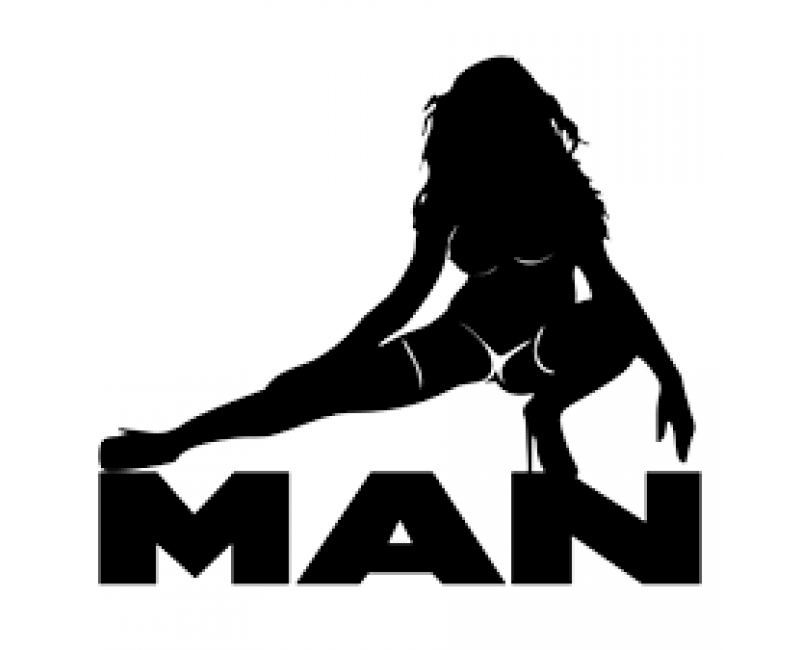 Наклейка MAN із дівчиною 270*190мм