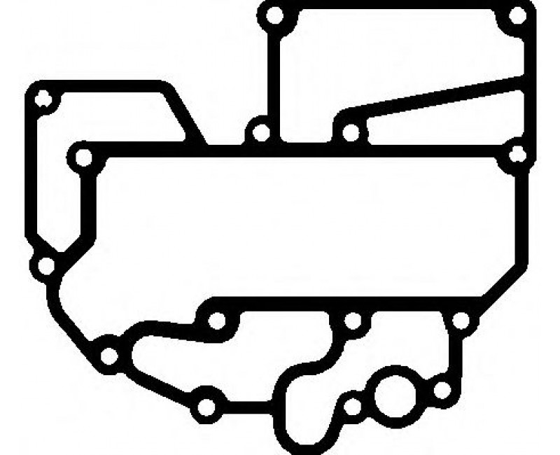 Прокладка масляного радіатора MAN D2066/D2676 LF/LOH/LUH TGA/TGS/TGX (вир-во ELRING)