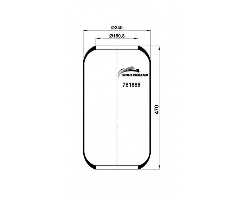 Пневморесора панчохи MAN TGA, TGS, TGX (пр-во Airtech)