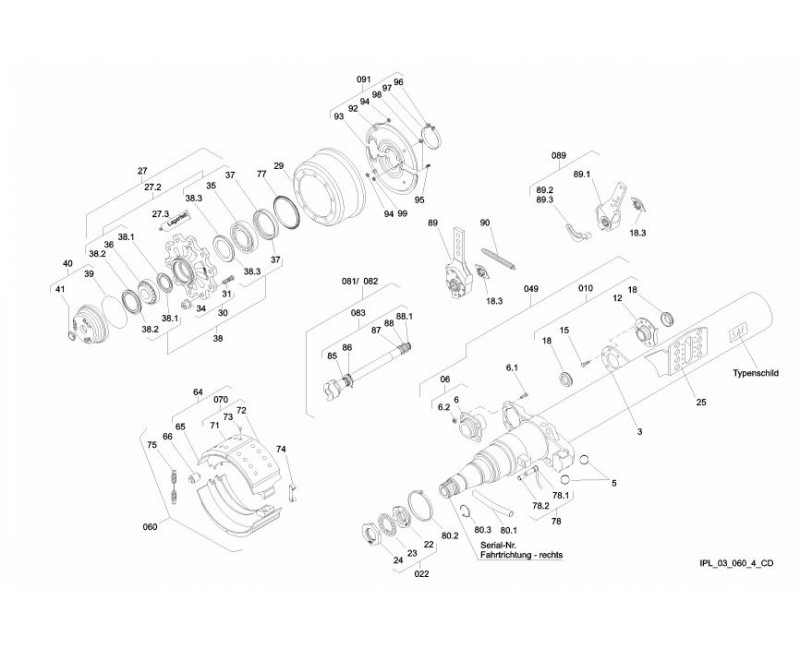 Ступица SAF (большая крышка) SKRS 9042 SK 500 plus