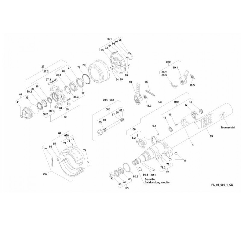 Ступица SAF (большая крышка) SKRS 9042 SK 500 plus