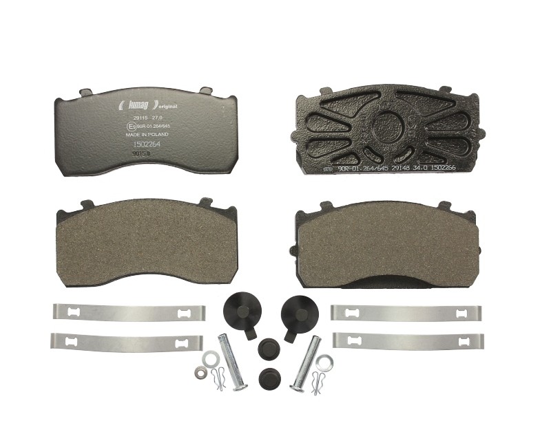 Колодка гальм. диск. (компл. на вісь) MAN TGL, TGM, MB ATEGO, TRANSPORTER (вир-во CONTECH)