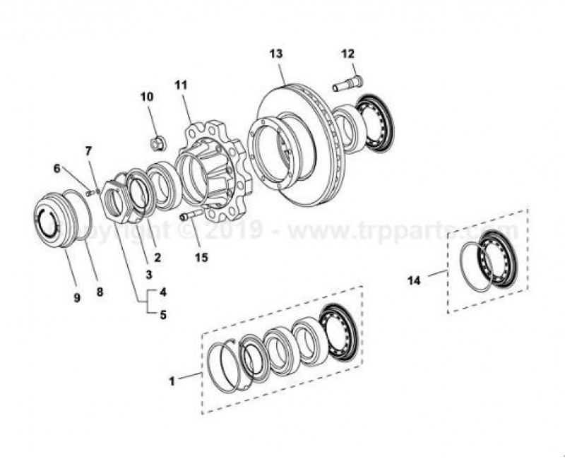 Ступиця SMB тип К5 дискові гальма