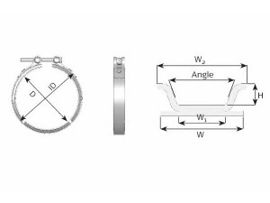 Хомут VOLVO (вир-во Dinex)