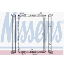 Радіатор охолодження без рами RVI PREMIUM 385/400 97-(DP-RE-454-1) (вир-во Daniparts)