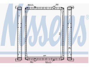 Радіатор охолодження без рами RVI PREMIUM 385/400 97-(DP-RE-454-1) (вир-во Daniparts)