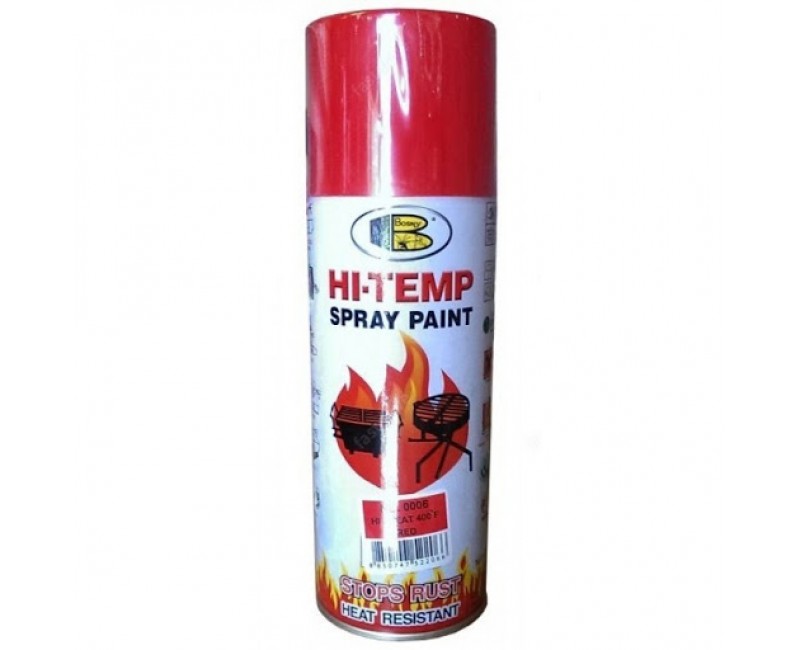 Краска в балончике красная термостойкая 400мл