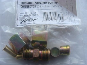 З'єднувач трубки ПВХ трійник різьбовий (Dвнут.=12мм, М18х1,5) (RIDER)