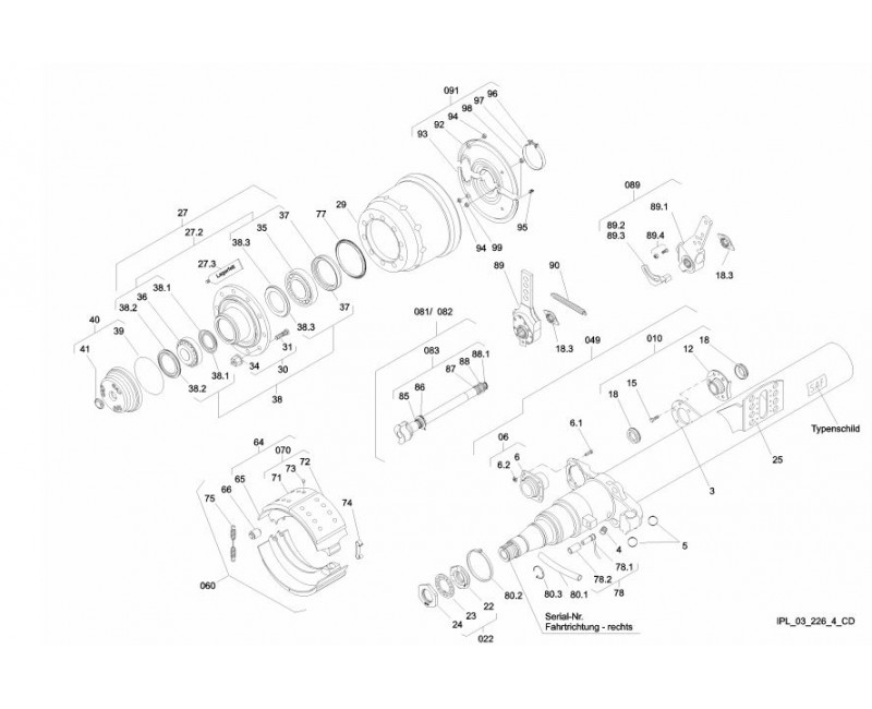 Ступица SAF (большая крышка) SKRS 9042 SK 500