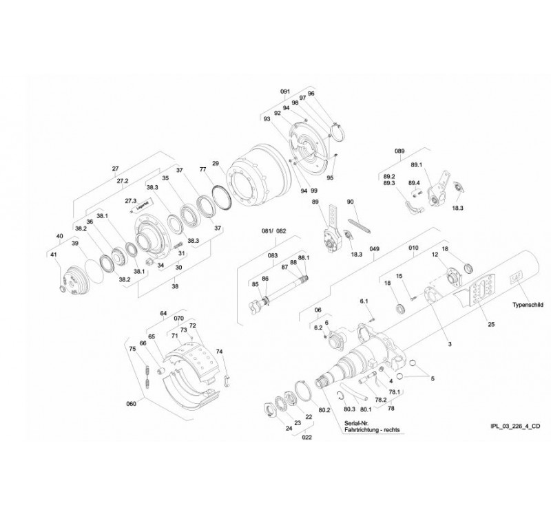 Ступица SAF (большая крышка) SKRS 9042 SK 500