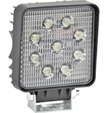 Фара LED дополнительная 12/24V 9х3W 106х106х47 (пр-во TEMPEST)