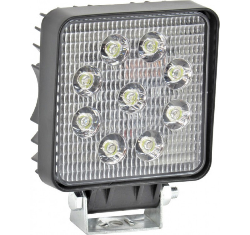 Фара LED дополнительная 12/24V 9х3W 106х106х47 (пр-во TEMPEST)