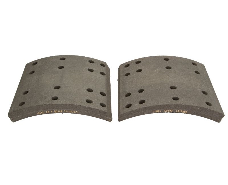 Накладка гальм. (компл. на вісь) 419х203 2-й рем. FRUEHAUF, ROR, TRAILOR (вир-во Lumag)
