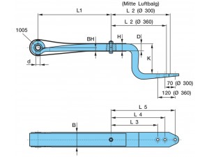Напівресори BPW (вир-во Schomaecker) 0508213620
