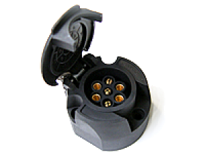 Розетка ABS-EBS 7 pin з отворами