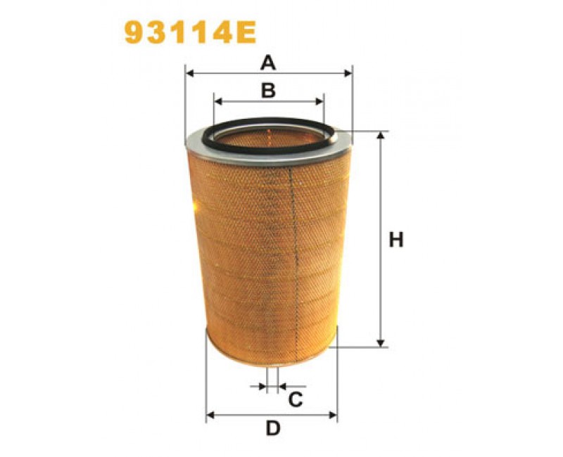 Фільтр повітряний IVECO (вир-во M-filter)