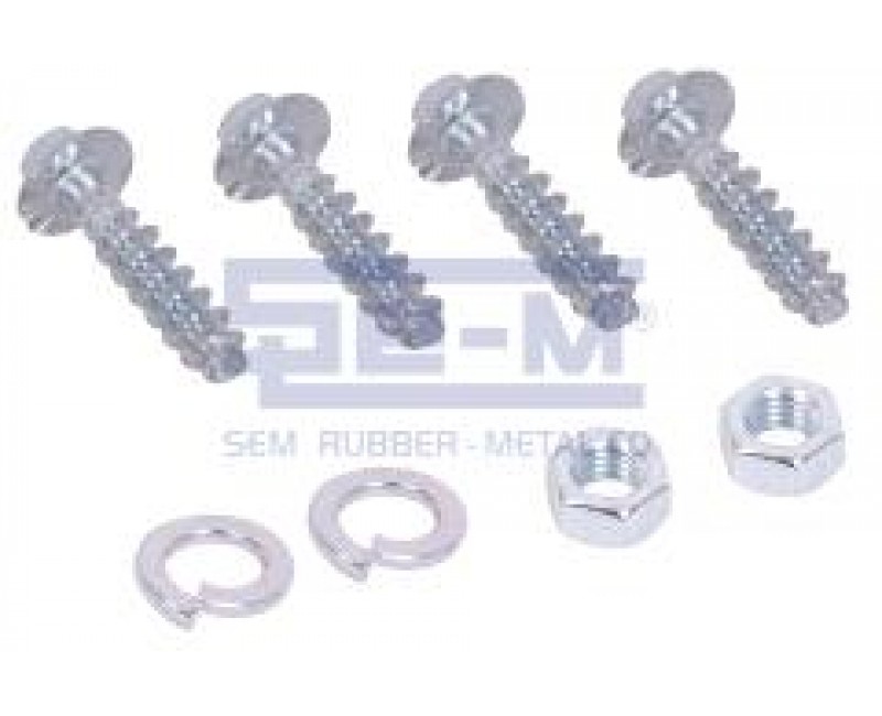 Монтажный комплект подушки 4022 (4 самореза+2гайки+2гровера) (пр-во SEM)