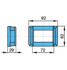 Пластина 24x90x72,3x5 ресори (для 03.295.46.21.0) (вир-во BPW)