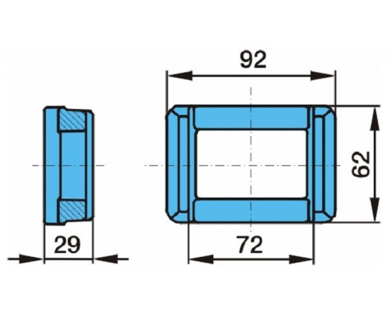 Пластина 24x90x72,3x5 ресори (для 03.295.46.21.0) (вир-во BPW)