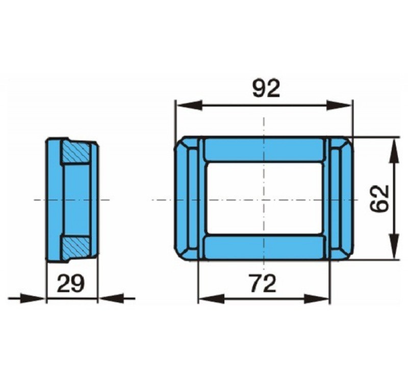 Пластина 24x90x72,3x5 рессоры (для 03.295.46.21.0) (пр-во BPW)