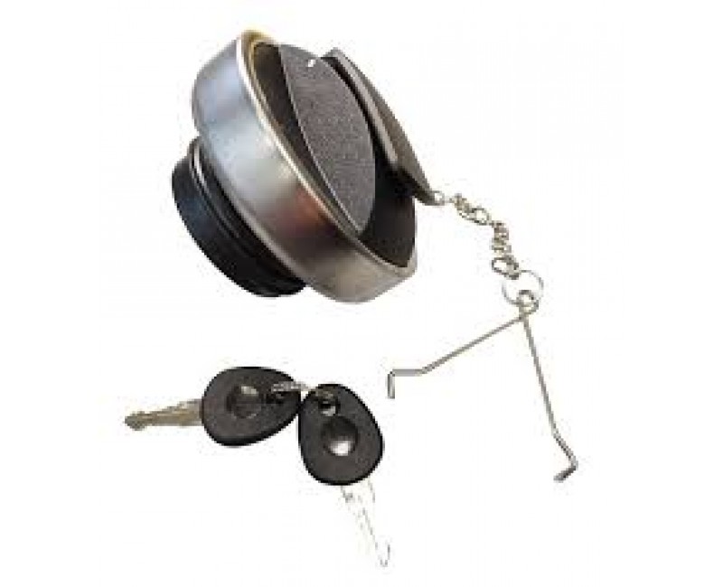 Кришка паливного баку SCANIA (пластик з метал. ободом) 60мм. (з ключем та ланцюгом)