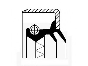 Сальник Дифер., зад. Короб. FL608 (66,67x115,92/125,4x12 B1VISL1SFDRWX6) (вир-во CORTECO)